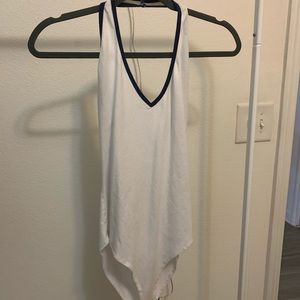 Forever21 white halter bodysuit
